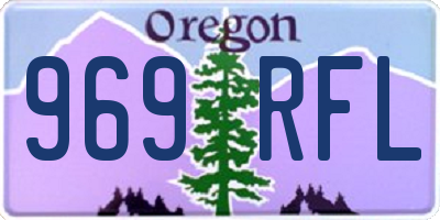 OR license plate 969RFL