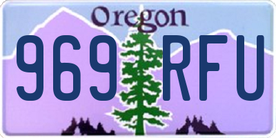 OR license plate 969RFU