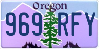 OR license plate 969RFY
