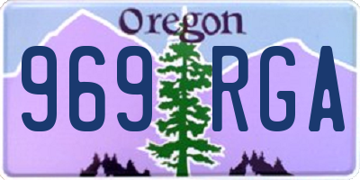OR license plate 969RGA