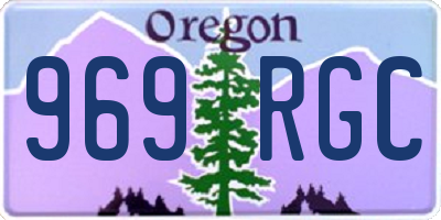 OR license plate 969RGC