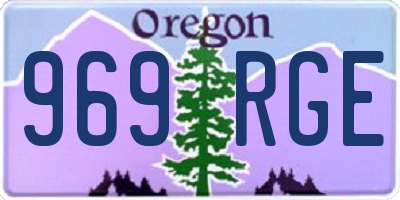 OR license plate 969RGE