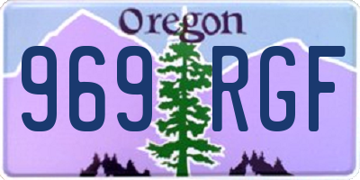 OR license plate 969RGF