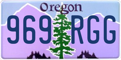 OR license plate 969RGG