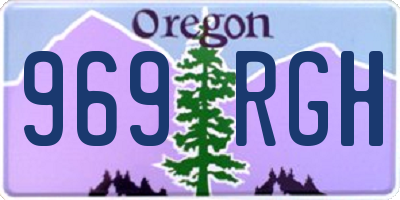OR license plate 969RGH