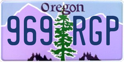 OR license plate 969RGP
