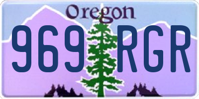 OR license plate 969RGR