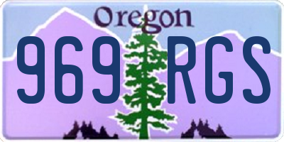 OR license plate 969RGS