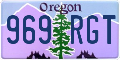 OR license plate 969RGT
