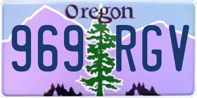 OR license plate 969RGV