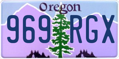 OR license plate 969RGX