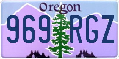OR license plate 969RGZ