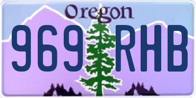 OR license plate 969RHB