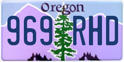 OR license plate 969RHD