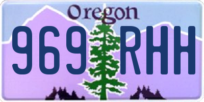 OR license plate 969RHH