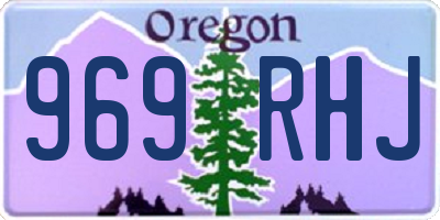 OR license plate 969RHJ