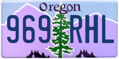 OR license plate 969RHL