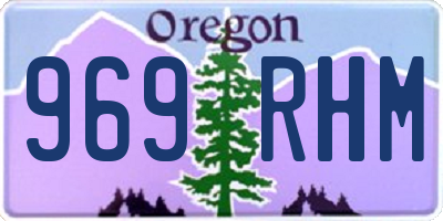 OR license plate 969RHM