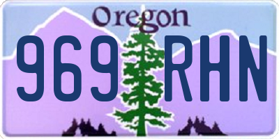 OR license plate 969RHN