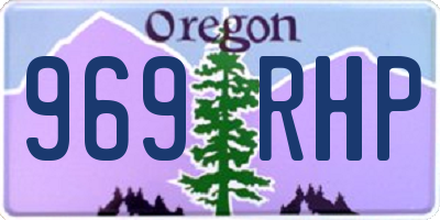 OR license plate 969RHP