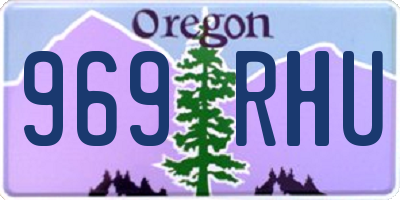 OR license plate 969RHU