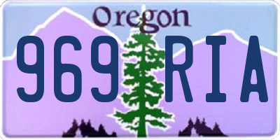 OR license plate 969RIA