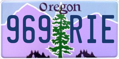 OR license plate 969RIE