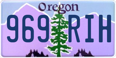 OR license plate 969RIH