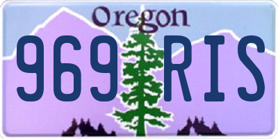 OR license plate 969RIS