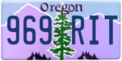 OR license plate 969RIT