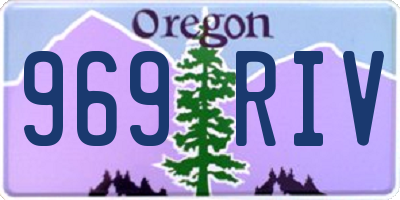 OR license plate 969RIV