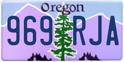 OR license plate 969RJA