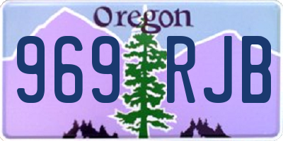 OR license plate 969RJB