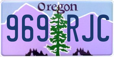OR license plate 969RJC