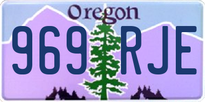OR license plate 969RJE