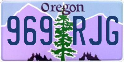 OR license plate 969RJG