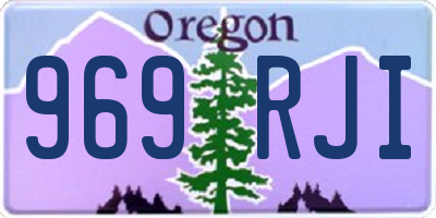 OR license plate 969RJI