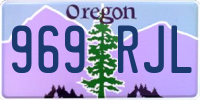 OR license plate 969RJL
