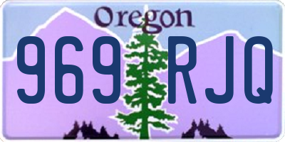 OR license plate 969RJQ