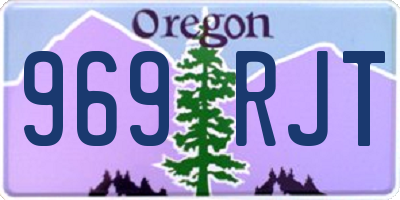 OR license plate 969RJT