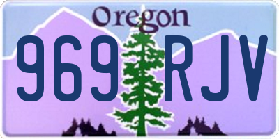 OR license plate 969RJV