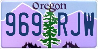 OR license plate 969RJW