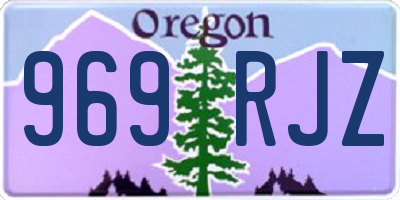 OR license plate 969RJZ