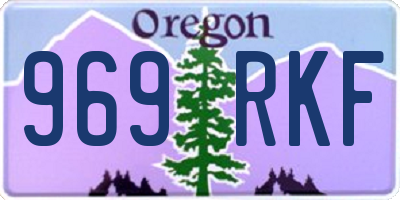 OR license plate 969RKF