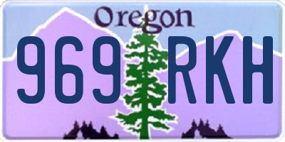OR license plate 969RKH