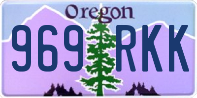OR license plate 969RKK