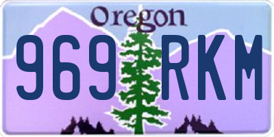 OR license plate 969RKM