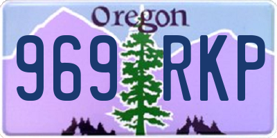 OR license plate 969RKP