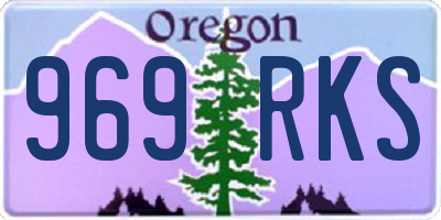 OR license plate 969RKS