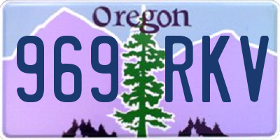 OR license plate 969RKV